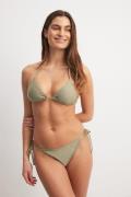 NA-KD Swimwear Bikinitrosa med knytband - Green