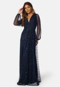 AngelEye Long Sleeve Sequin Dress Navy S (UK10)