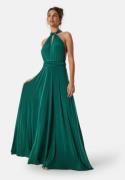 Goddiva Multi Tie Maxi Dress Green XS (UK8)