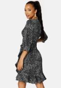 VERO MODA Henna 3/4 Wrap Dress Black XS