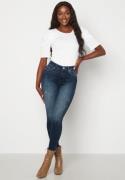 ONLY Blush Life Mid Ank Raw Jeans Dark blue/Denim S/30