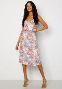 Bubbleroom Occasion Gwyneth Pleated Dress Offwhite / Floral 46