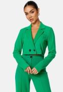 BUBBLEROOM Hilma cropped blazer Green M