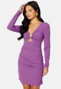 BUBBLEROOM Paris Cut Out Dress Purple XS