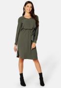 Happy Holly L/S Belted Dress Khaki green 40/42