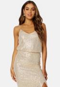 BUBBLEROOM Kira sparkling singlet Light beige 3XL