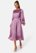 Bubbleroom Occasion Khrista Satin Dress Dark purple 4XL