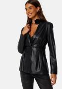 BUBBLEROOM Sebrina PU blazer Black M