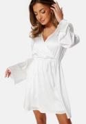 Bubbleroom Occasion Malique Satin Dress White M