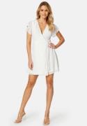 Bubbleroom Occasion Grienne Wrap Dress White 2XL