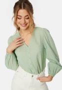 BUBBLEROOM Giorgia blouse Dusty green 42