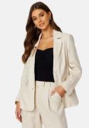 BUBBLEROOM CC Relaxed Linen blazer Light beige 42