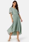 VILA Mirage 2/4 V-Neck Ankle Dress Green Milieu 38