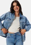 BUBBLEROOM Oversized Denim Jacket Light blue S