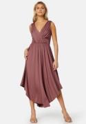 Bubbleroom Occasion Draped Soft Midi Dress Old rose M