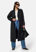 BUBBLEROOM Belted Midi Trenchcoat Black 34