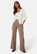 BUBBLEROOM Odelle Wide High Waist Pants Nougat 36