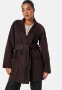 BUBBLEROOM Belted Wool Coat Brown M