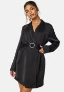 ONLY Marta LS Short Satin Dress Black XS