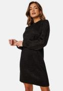 Object Collectors Item Reynard L/S Knit Dress Black Detail Glitter S