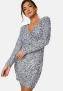 VILA Cava Sequin Dress Silver 40