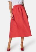 VILA Vimabelle HW Midi Volume Skirt Poppy Red 36