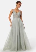 Christian Koehlert Sparkling Tulle Dress Glitter Apple Mint 42