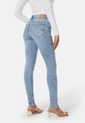 Pieces Pcdana Mid Waist Skinny Jeans Light Blue Denim L/30