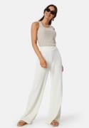 BUBBLEROOM Odelle Wide High Waist Pants Offwhite 34