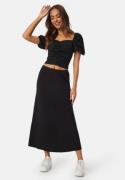 Happy Holly  Soft Midi Skirt Black 40/42