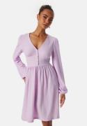 BUBBLEROOM Structure Button Short Dress Lilac S