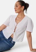 ONLY Onldanielle Auguste Emb Top Bright White M