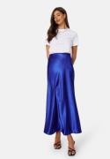 BUBBLEROOM Satin Maxi Skirt Blue S