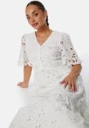 YAS Yaskanikka 2/4 Midi Dress Star White XL