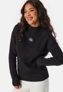 Calvin Klein Jeans Woven Label Loose Sweater BEH Ck Black M