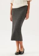 VILA Viluna Ankel Pencil Skirt Dark Grey Melange XS