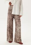 BUBBLEROOM Soft Wide Trousers Leopard M