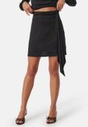 BUBBLEROOM Tie Short Skirt Black L