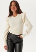 VILA Vineira O-neck L/S RIB KNIT TO Birch L