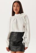 VERO MODA Vmbailey Ls Frill Top Wvn Snow White XL