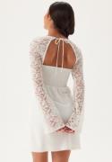 Bubbleroom Occasion Lace Sleeve Bustier Dress White 44