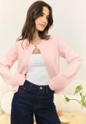 BUBBLEROOM One Button Cardigan Light pink S