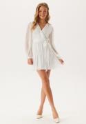 Bubbleroom Occasion Frill Balloon Sleeve Dress White S