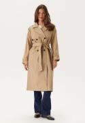 VILA Viaddison L/S LONG TRENCHCOAT  Savannah Tan 34