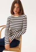 VILA Viamelie O-neck L/S TOP  Navy Blazer Stripes:birch M