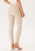 BUBBLEROOM Selene Stretchy Ankle Push-Up Trousers Light beige 38