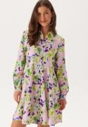 YAS Yaskaya Ls Shirt Dress Pale Lilac Aop:wilma 38