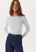 Pieces Pcruka Ls Top Noos Cashmere Blue Stripes:cloud Da M