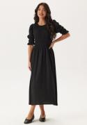 Happy Holly Short Sleeve Smock Dress Black 44/46