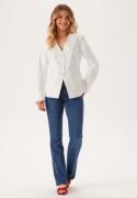 BUBBLEROOM V-neck Shaped Blazer Offwhite 36